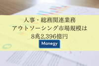 人事・総務関連業務アウトソーシング市場規模は8兆2,396億円