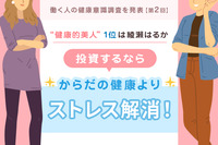 “健康的美人”1位は綾瀬はるか　投資するなら、からだの健康よりストレス解消！　働く人の健康意識調査を発表【第2回】