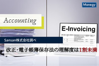 改正・電子帳簿保存法の理解度は1割未満　Sansan株式会社調べ