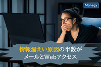 情報漏えい原因の半数がメールとWebアクセス